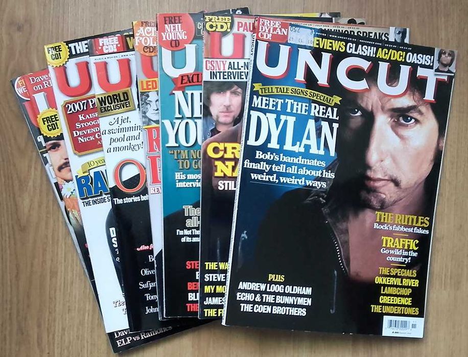 Revistas de música: , Loud, Record Collector, The Word, Uncut