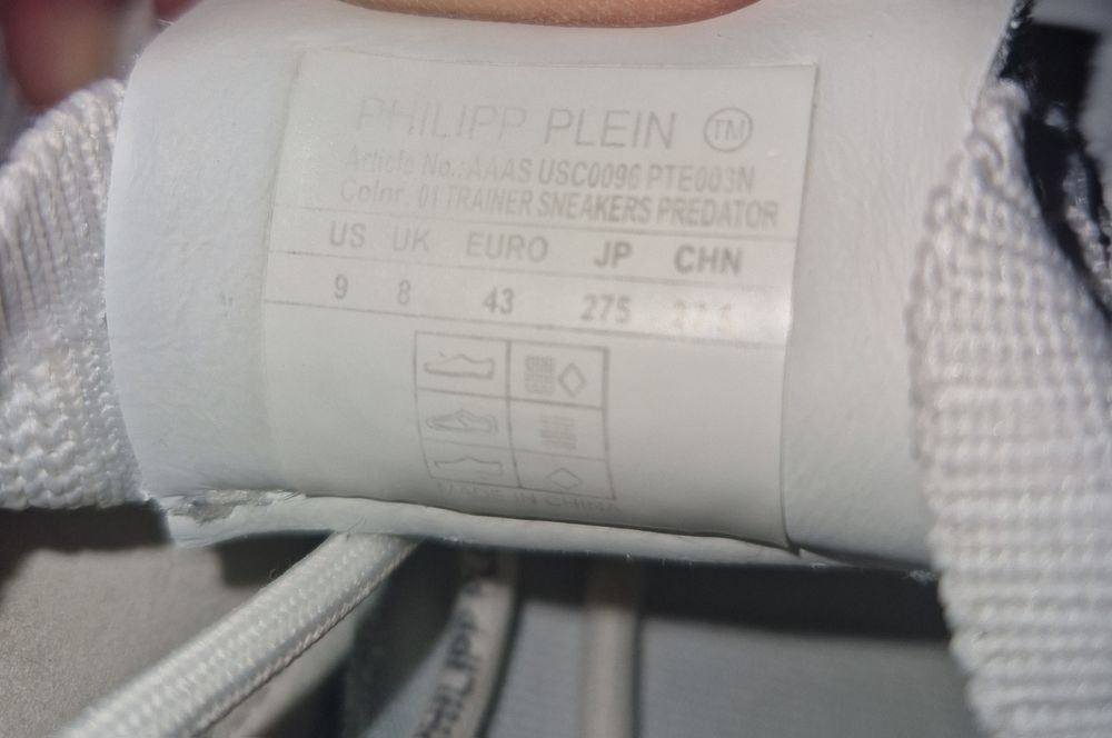 Buty  PHILIPP PLEIN Sneakersy Predator  43, brak mozliwosci zakupu przez olx