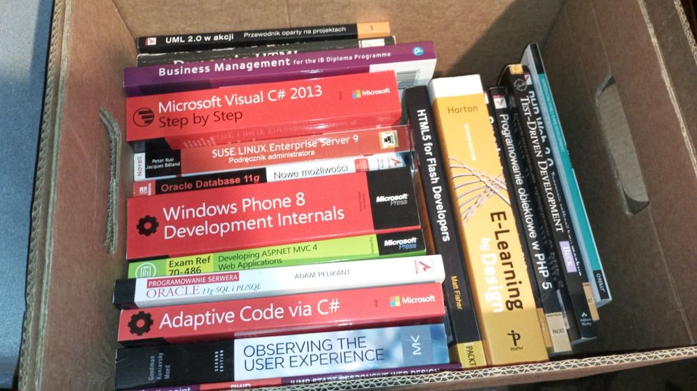Duży zestaw książek dla programistów- informatyka, programowanie