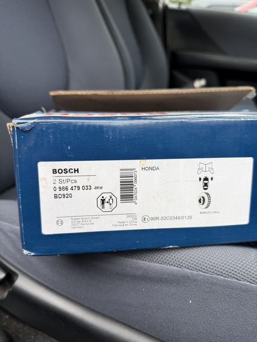 Discos travao HONDA BOSCH