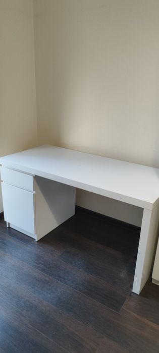 Biurko IKEA Malm białe 140x65
