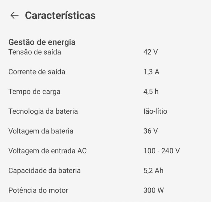 Trotinete Elétrica XIAOMI MI Eletric 3 Lite NOVA