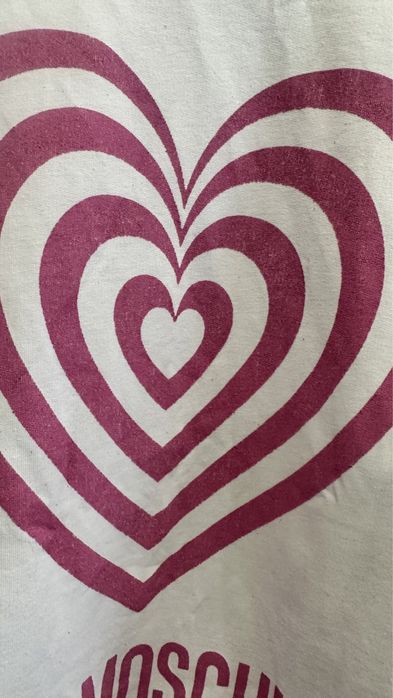 Свитер кофта джемпер свитшот love moschino белый сердце