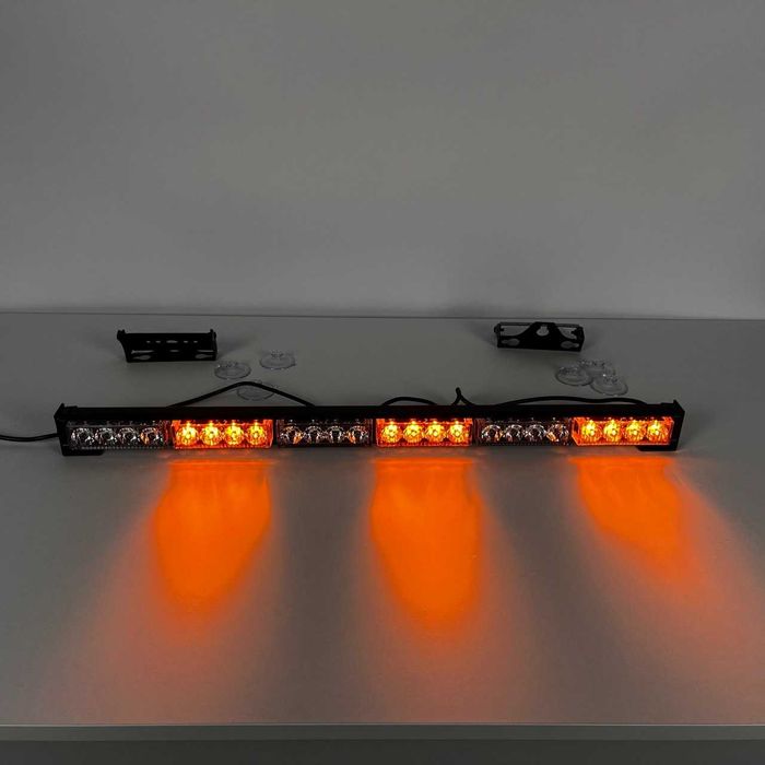 Помаранчева led балка 24W стробоскоп мигалка для евакуатора