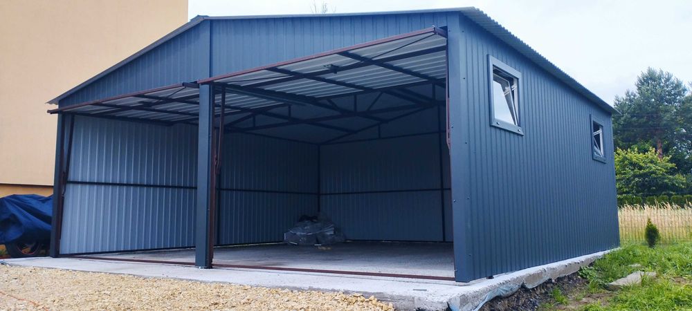 garaż blaszany 6x6 garaż blaszak 5x7 garaże blaszane 5x7 profil