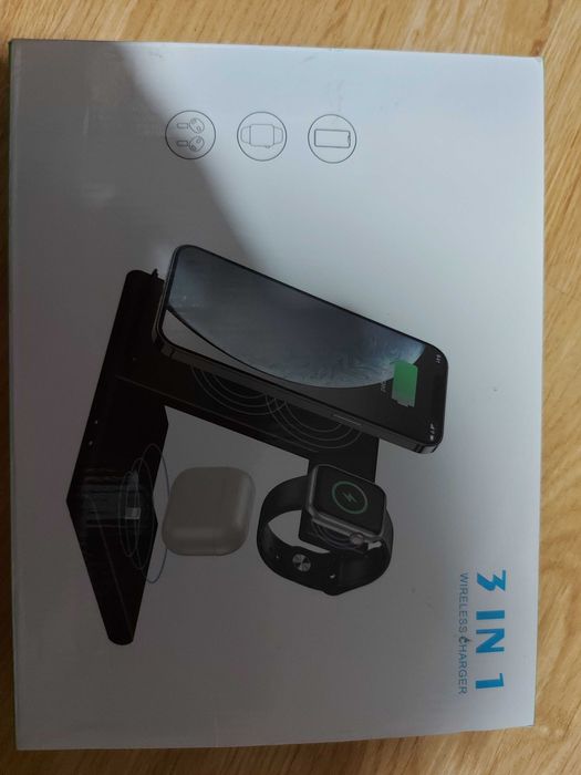 Ładowarka indukcyjna 3 in 1 wireless charger B17 for Apple