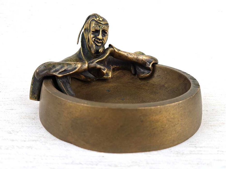 Mefisto brąz Wiedeń Mefistofeles secesja diabeł popielniczka