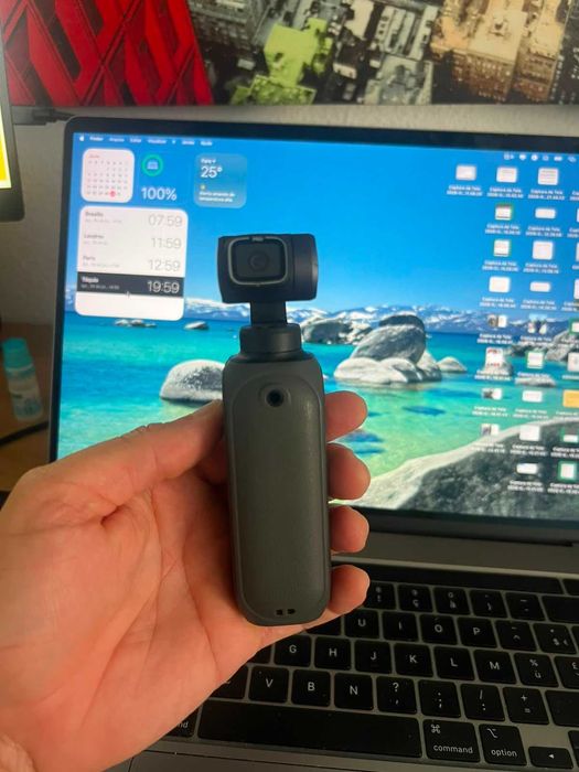 Câmera com Estabilizador Gimbal PALM 2 Pro + Cartão 64GB