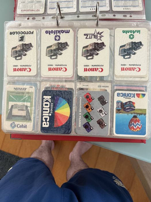 Calendarios de bolso anos 80