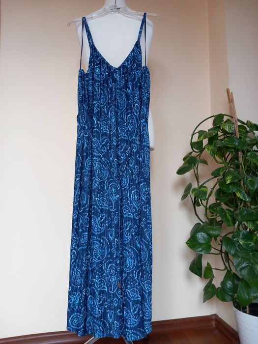 plisowany kombinezon z szerokimi nogawkami Nutmeg 42/XL