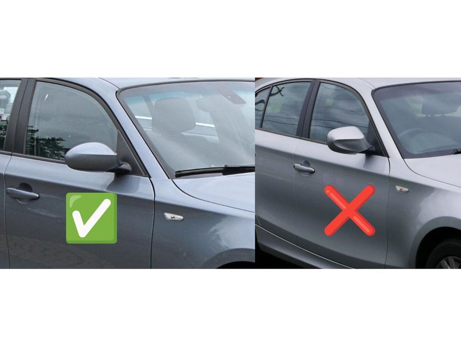 BMW 1 серия E81/82/87/88 Накладки на зеркала BMW-style (2 шт)