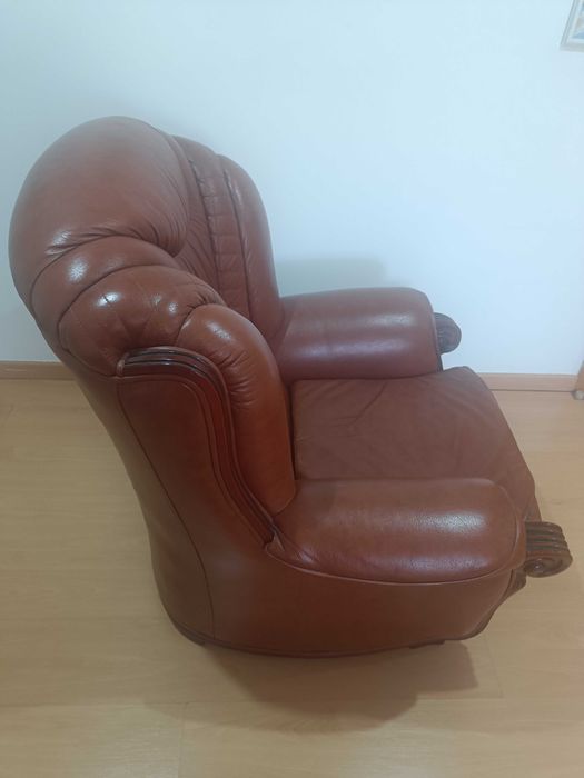 Sofá - Poltrona castanho