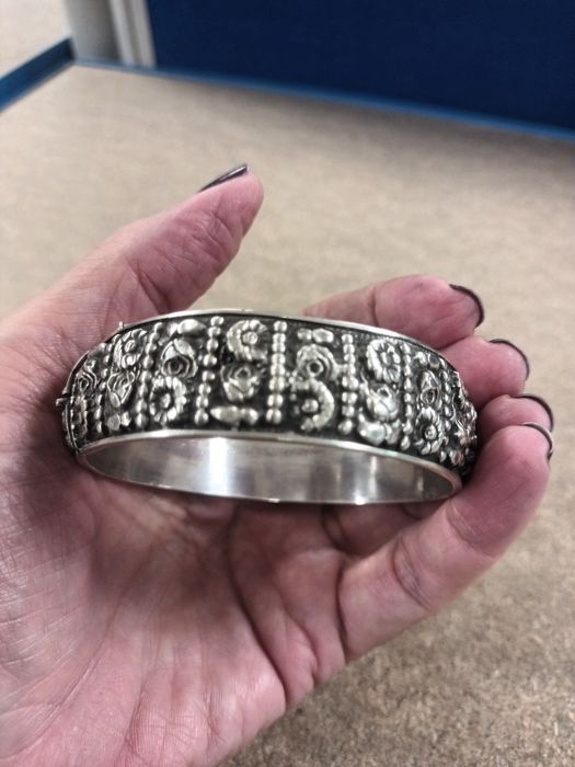 Pulseira vintage em prata 925