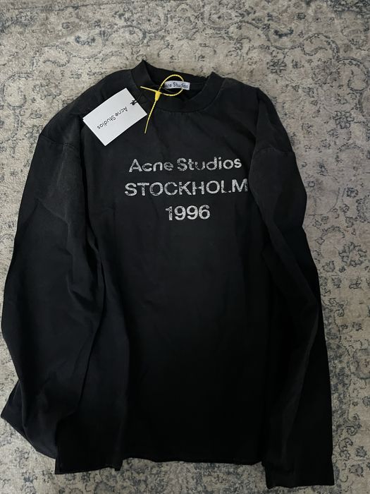 longsleeve acne studios czarny bluzka