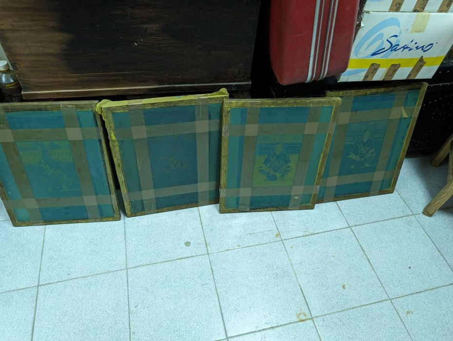 Telas serigrafia David Beckham