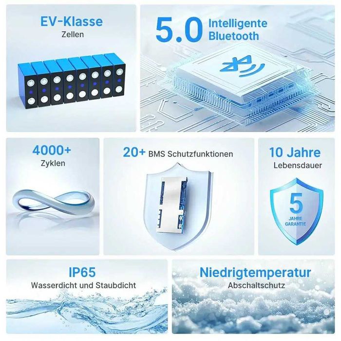 Redodo 24V 100Ah battery LiFePO4 Bluetooth BMS Smart