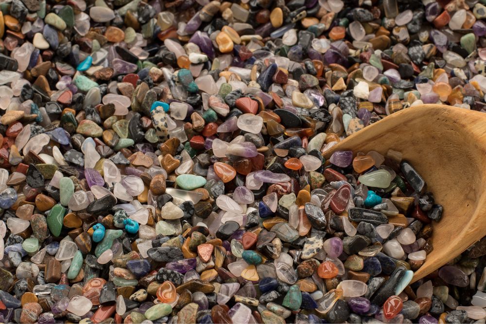 Мішечок з природними самоцвітами