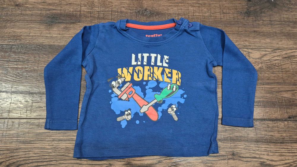 17 R koszulka dł r nr 6 bluzka niebieski r. 74 lupilu