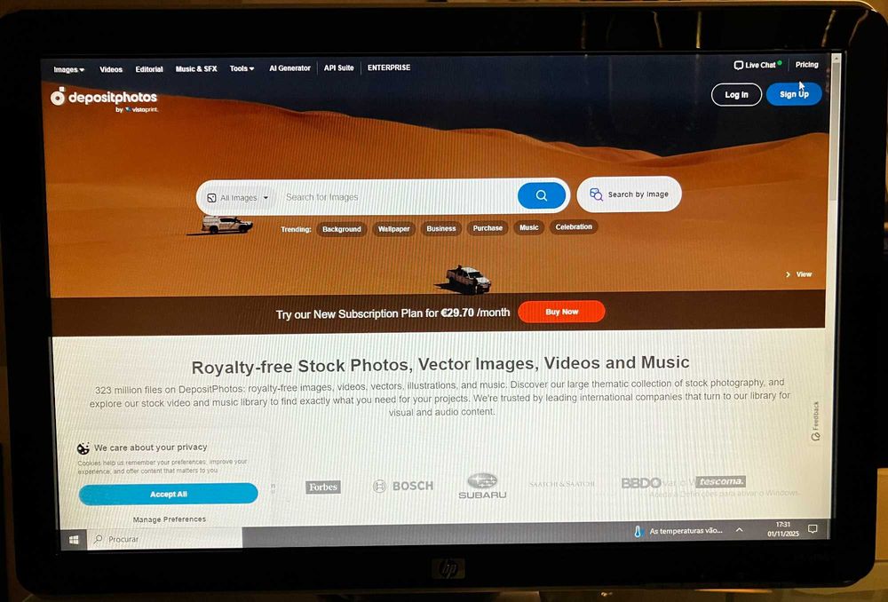 Monitor HP W1907s – 19” – Excelente Estado