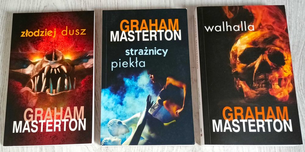 3x Graham Masterton Złodziej dusz + Walhalla + Strażnicy piekła BDB