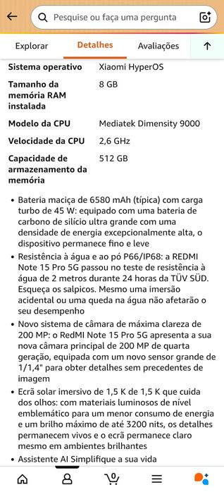 Xiaomi Redmi Note 15 Pro 5G - 512GB 8GB