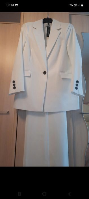 Garnitur biały elegancki L