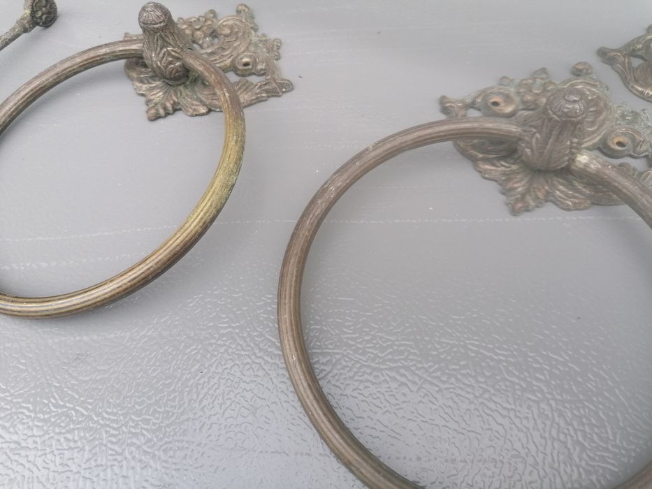 Conjunto de 5 toalheiros em ferro