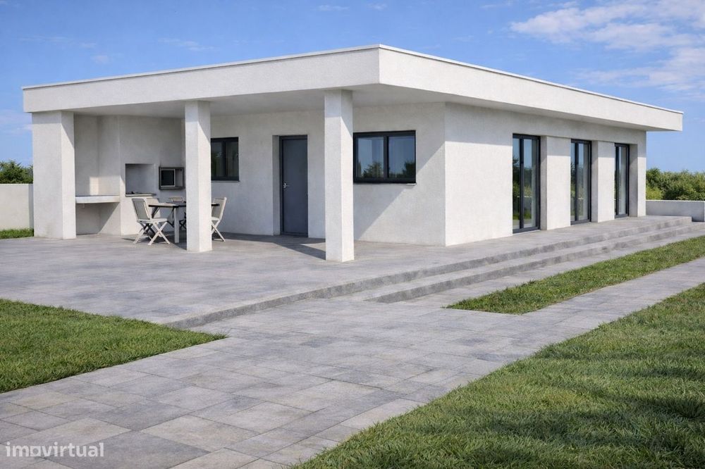 Moradia T2+1 em Mafra: Design Moderno e Lote de 400 m²