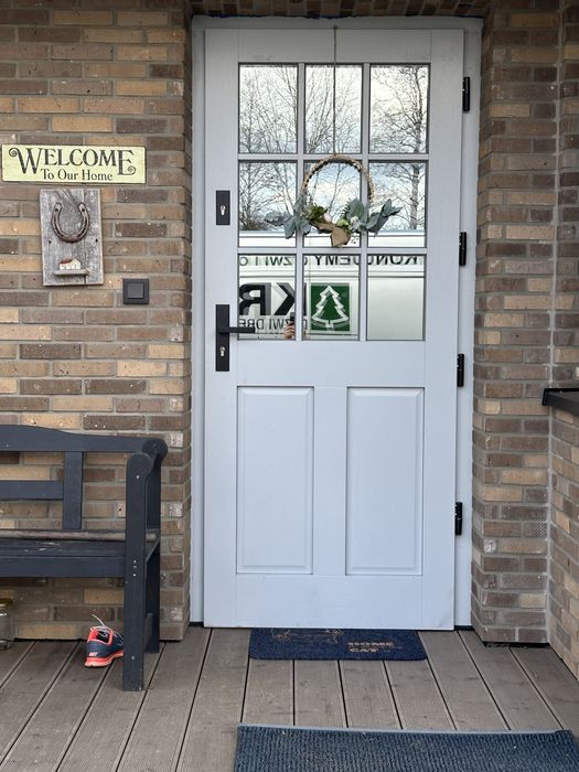 Drzwi zewnętrzne drewniane KRIS Angielskie Czyste Powietrze C.Polska