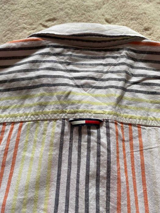 Tommy Hilfiger лляна теніска, сорочка поло, поло