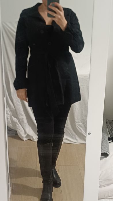 Sobretudo preto da Cheyenne - M