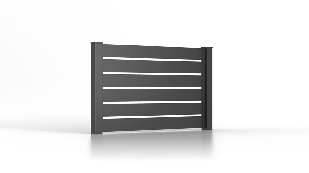 Przęsło aluminiowe segment ogrodzenie panel palisada LINEA  2 x 1,5 m