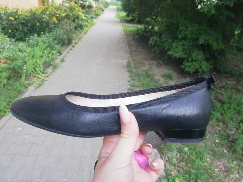 Baleriny Eva MINGE 37 eleganckie skórzane