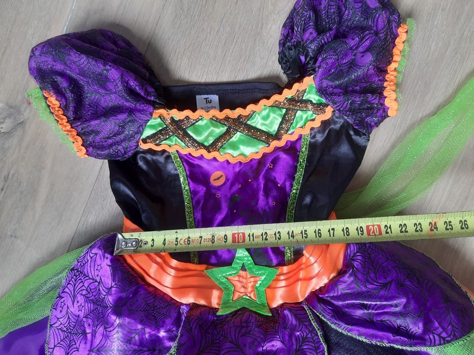 Wiedzma czarodziejka czarownica wróżka sukienka strój przebranie 80