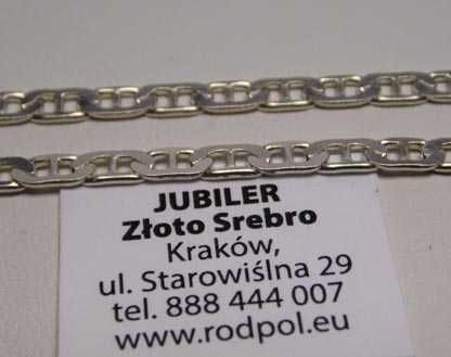 Srebrny łańcuszek wzór Gucci 51 cm. 2,8 mm.