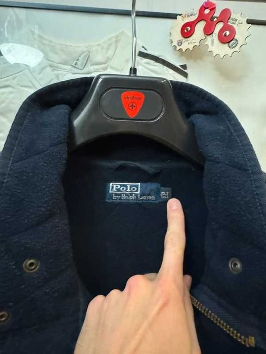 Kurtka pikowana Polo Ralph Lauren Quilted Navy Vintage Jacket XLT / XXL