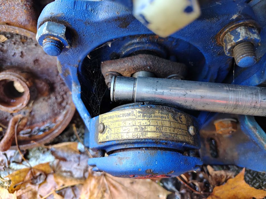 Regenerowana Pompa Hydro-Vacuum Grudziądz SKA 3.03, silnik, podstawa