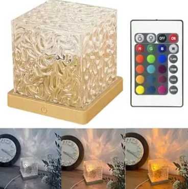 Ночник Динамічний нічник Куб з кришталю з ефектами дитячий