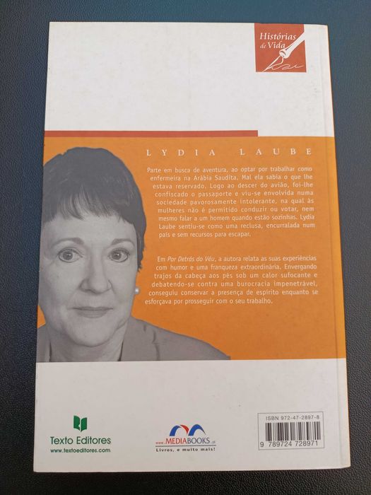 Livro "Por Detrás do Véu", de Lydia Laube