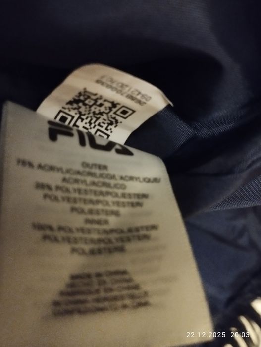 Шубка спорт шик FILA темно- синій чернільний  колір.рМ 44-46евр.950гр.