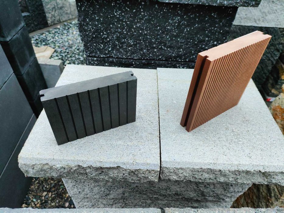 Deska tarasowa decha na pomosty pełna kompozyt kładka deski drewno