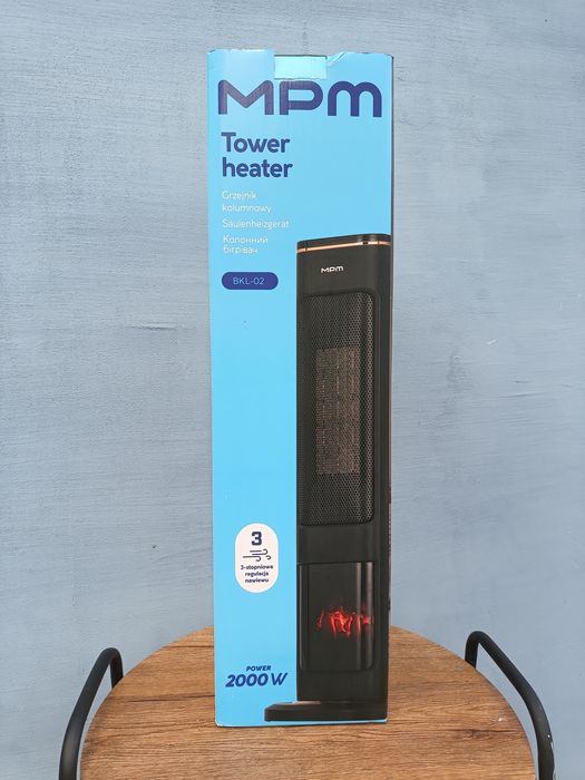 MPM Tower Heater BKL-02 – elektryczny grzejnik kolumnowy  2000W