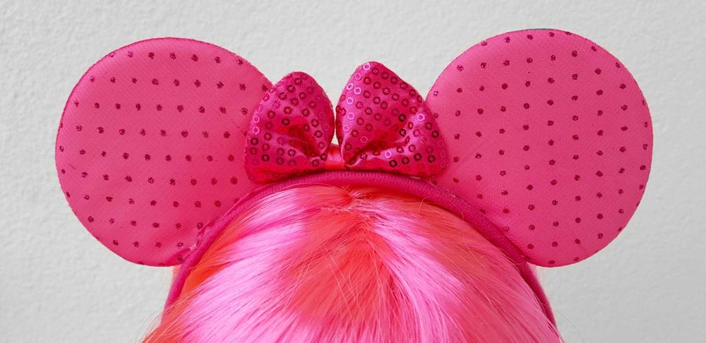 Opaska na głowę do włosów Minnie / Różowa Nowa urocza