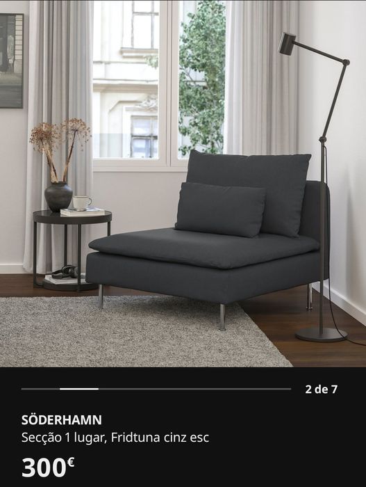 Sofá SÖDERHAMN 2x lugares com chaise longue