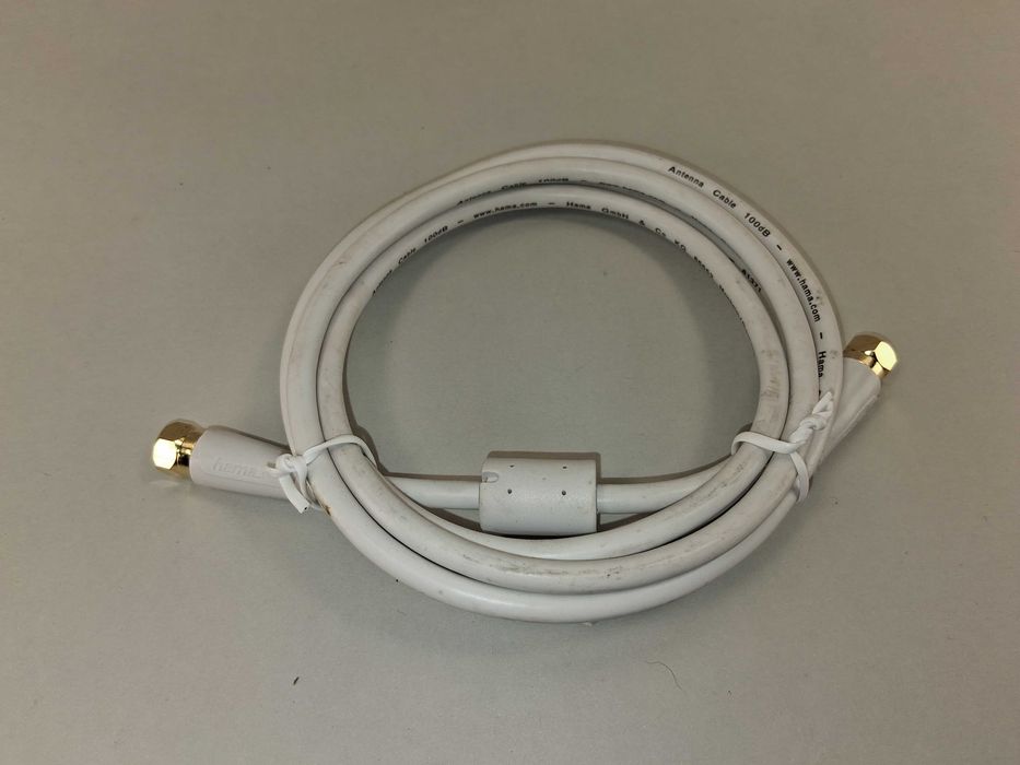 N181 Hama Kabel Antenowy Satelitarny F-F 100dB Biały
