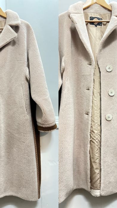 Модна, стильна шубка-пальто Тедді, овчина, 58 розмір