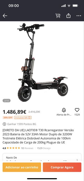 Trotinete Laotie T30 dual motor