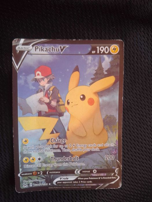 Karta pokemon pikachuV