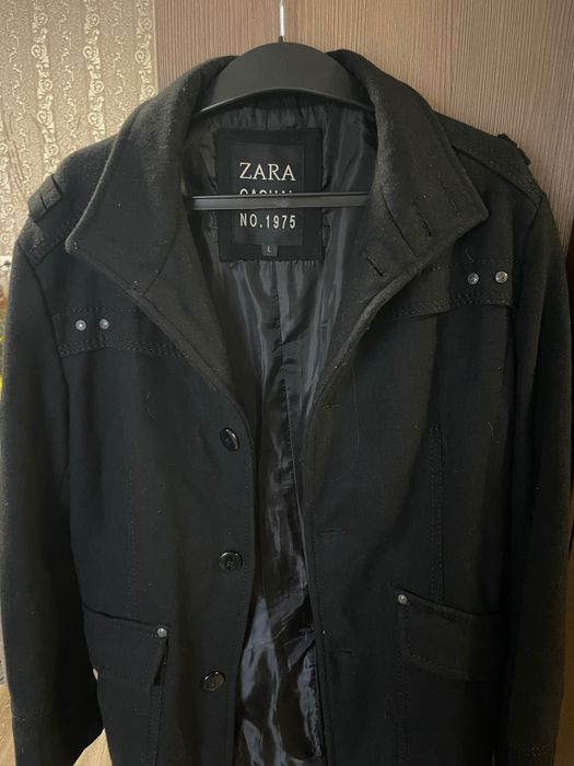Пальто жіноче. Пальто Зара. Пальто осіннє. Пальто чорне.