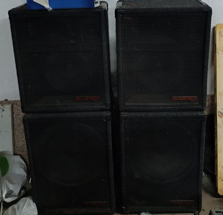 PA  colunas de som marca Acústica